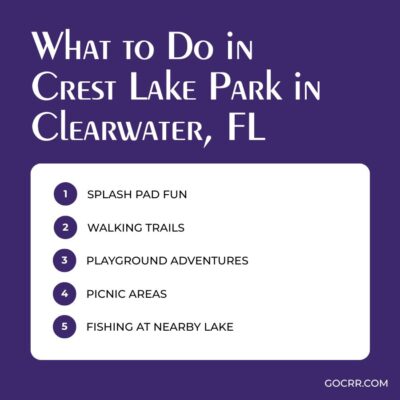 what to do in crest lake park in clearwater fl