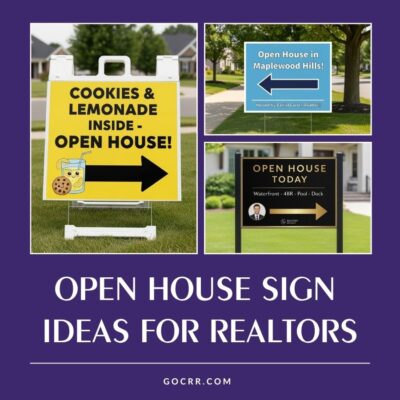 open house sign ideas for realtors