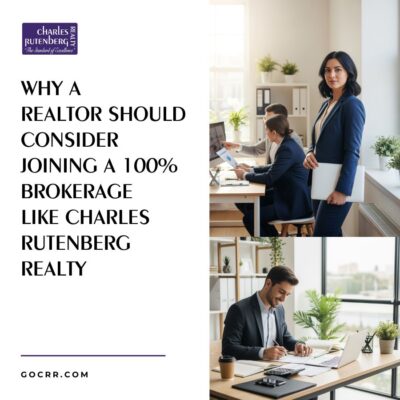 Commission Real Estate Brokerage why a realtor should consider joining a 100% brokerage like charles rutenberg realty