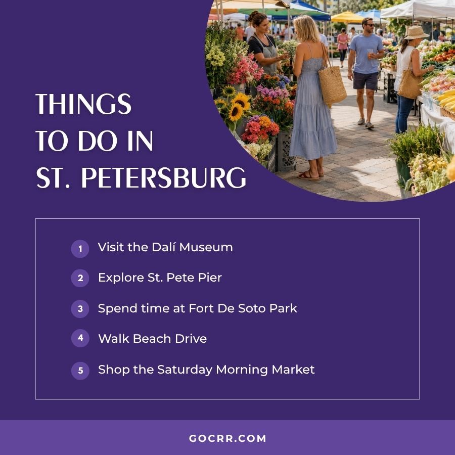 five top things to do in St. Petersburg, Fl