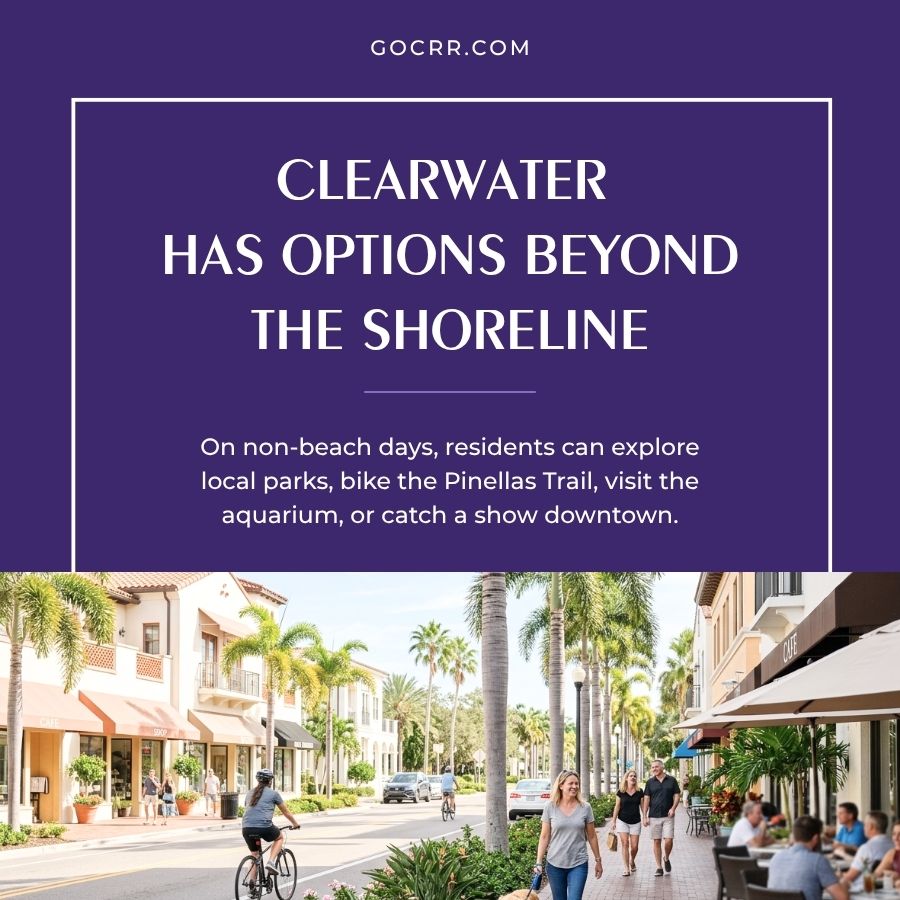 clearwater has options beyond the shoreline